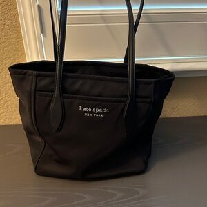 kate spade Black Nylon Tote with Logo